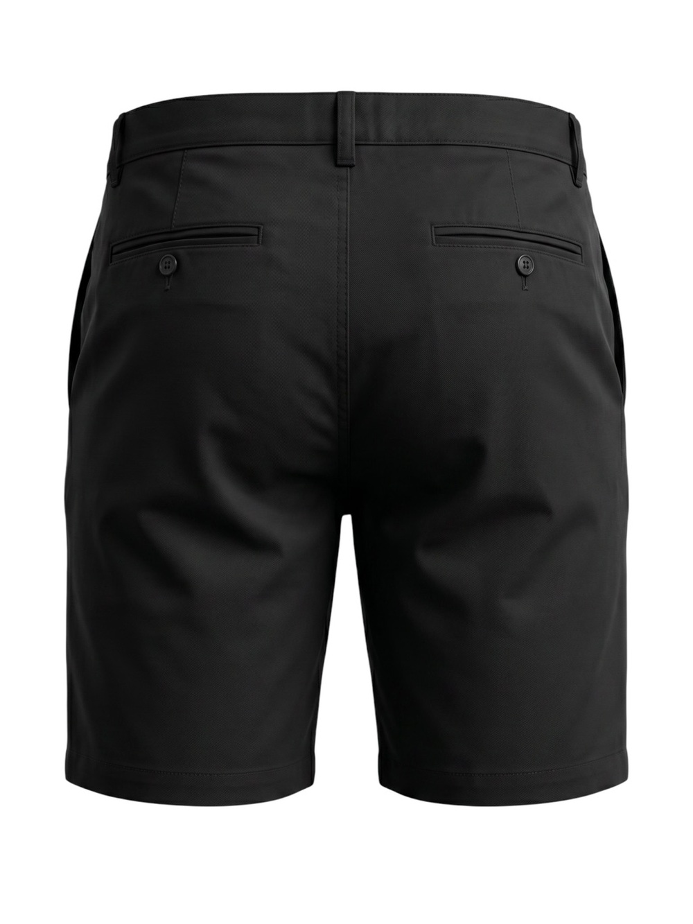 St. John's Bay Men’s Black Flat-Front Performance Shorts. Comfort Stretch.